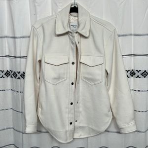 Abercrombie & Fitch Cream Shacket